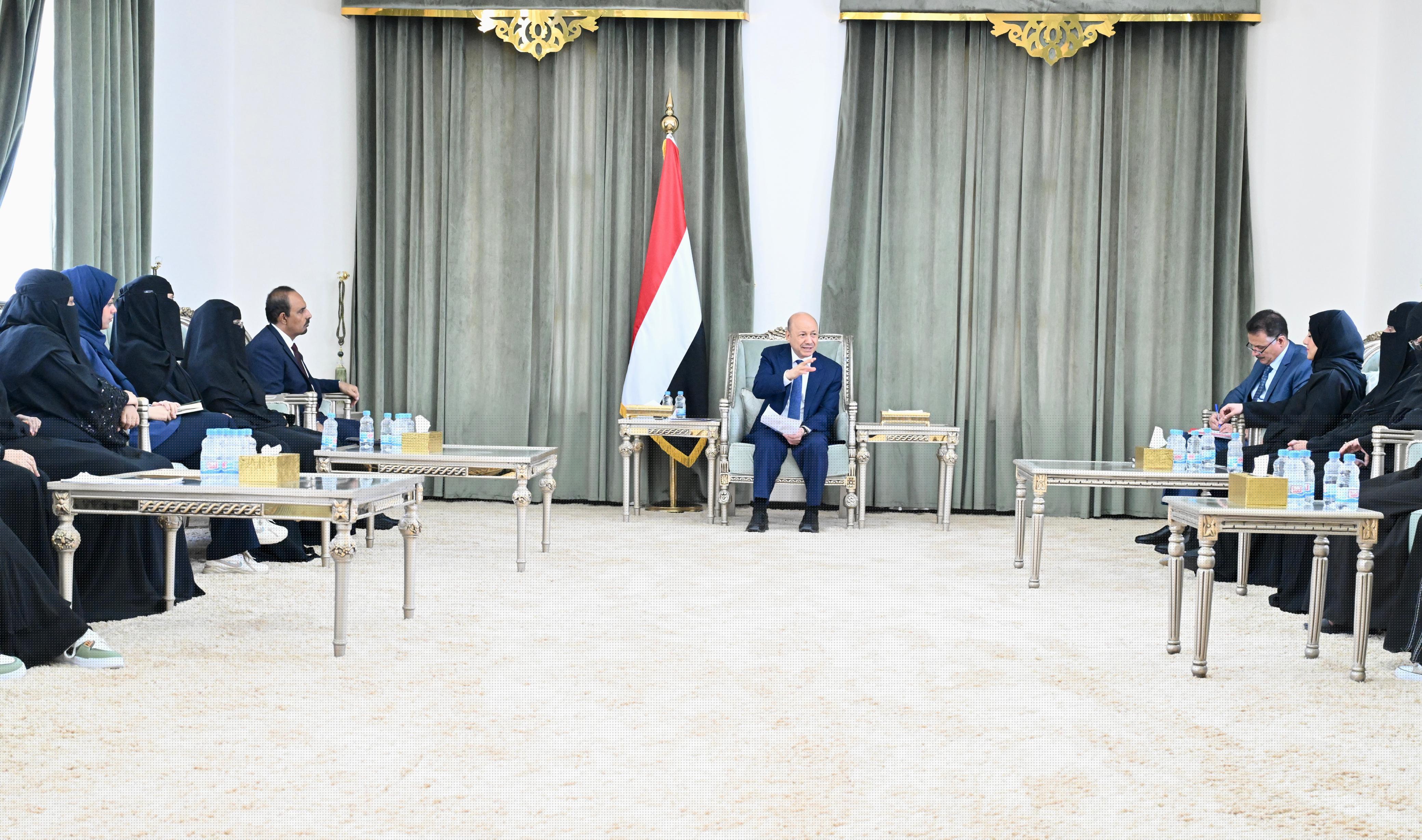 President Al-Alimi affirms Council's commitment to empowering women in decision-making and  peacebuilding