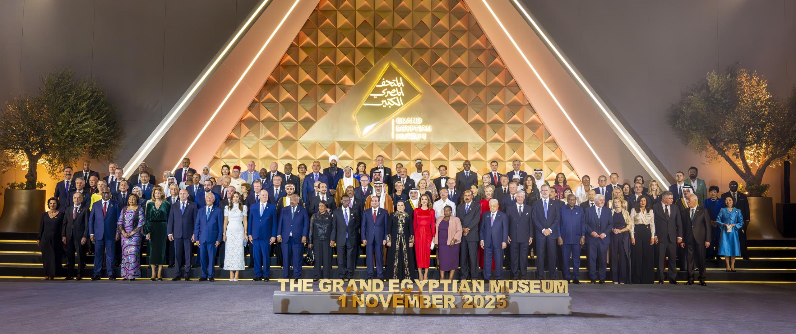 President Al-Alimi Attends Opening of Grand Egyptian Museum Amid Global Gathering