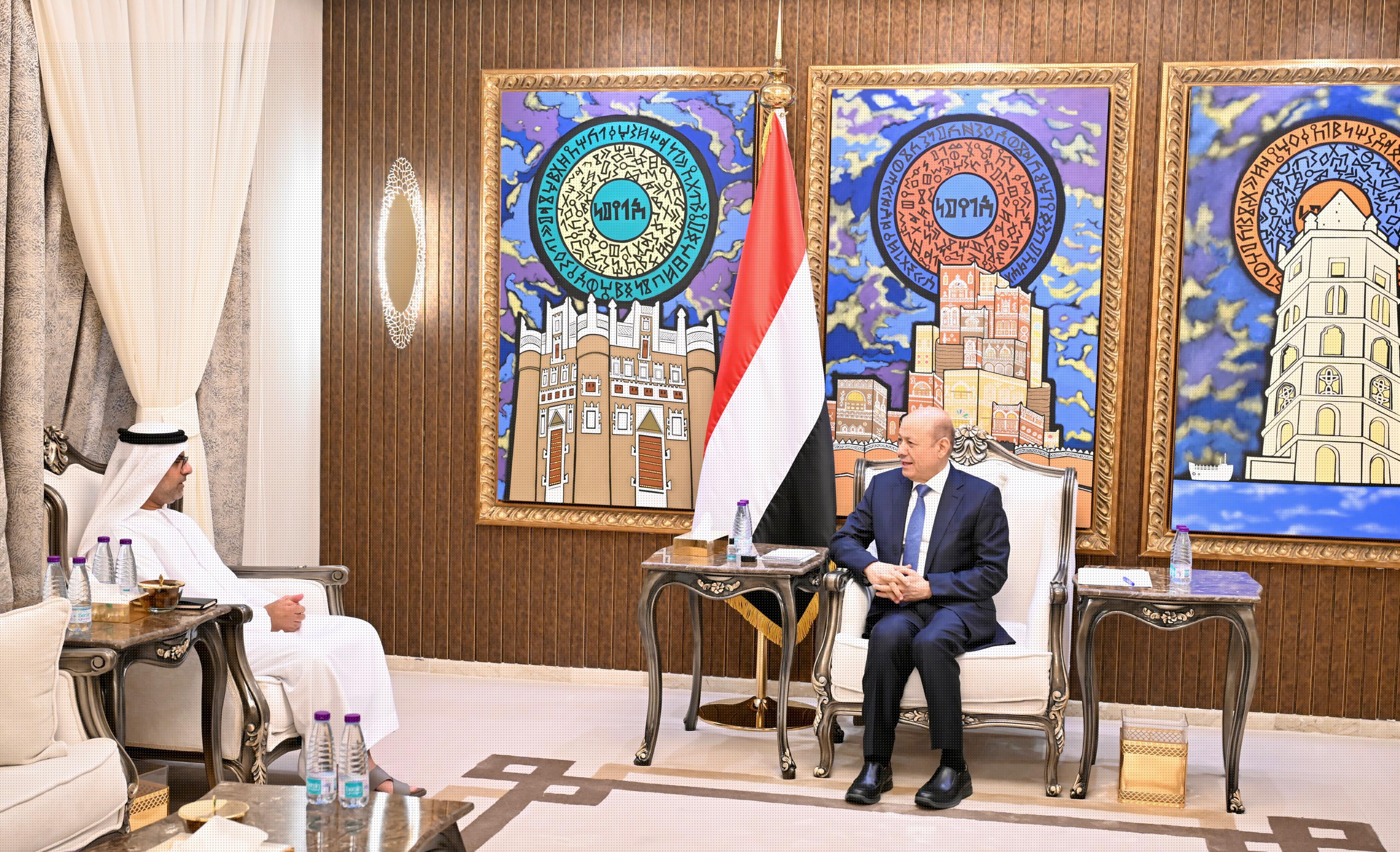President AL- Alimi Receives UAE’S  Ambassador To Yemen
