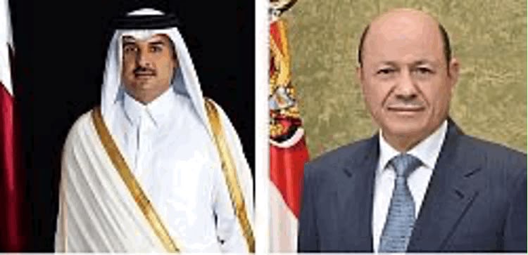 President Al-Alimi Offers Condolences to Emir of Qatar on Passing of His Father