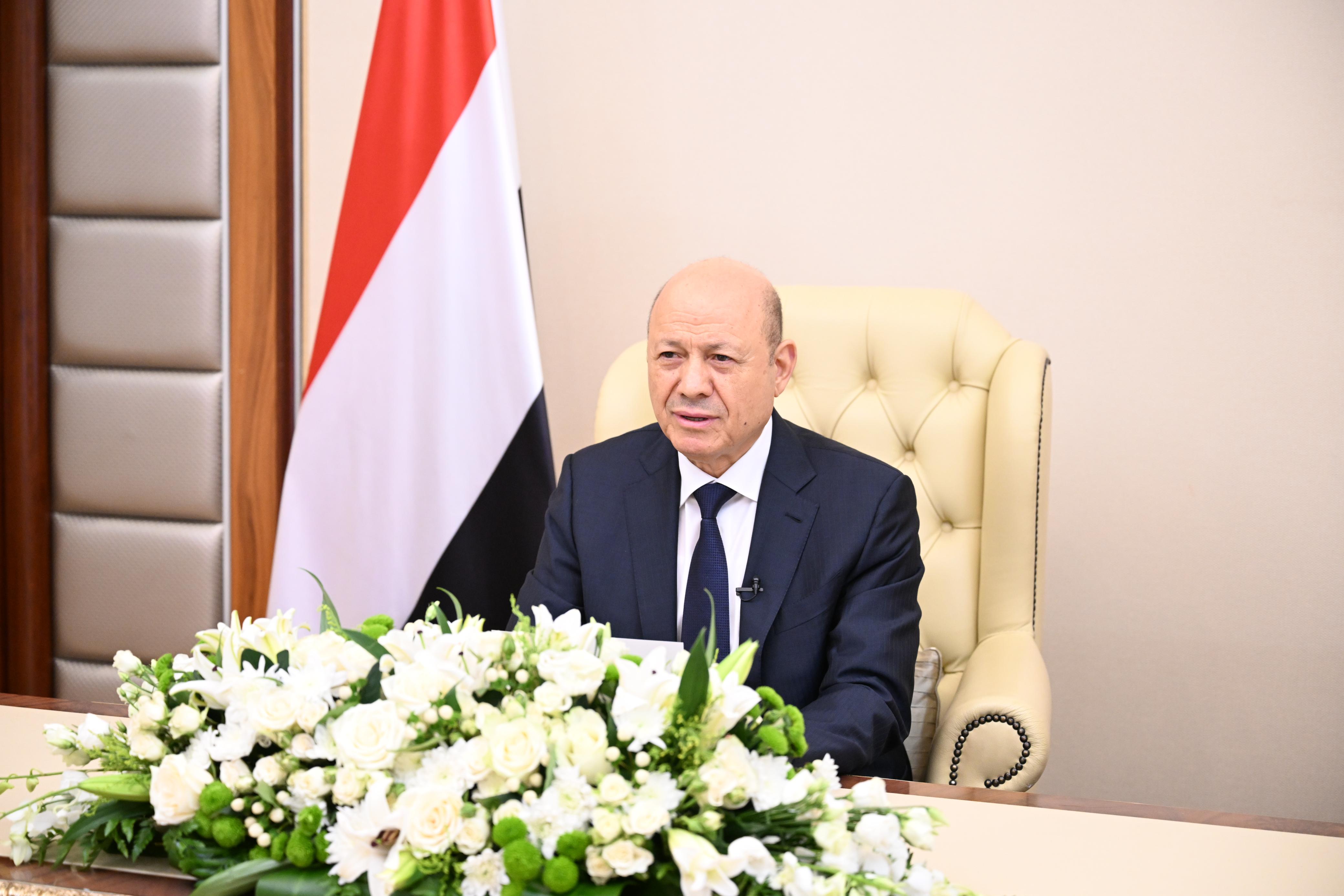 Speech by His Excellency President Al-Alimi on the 60th anniversary of the October 14 Revolution