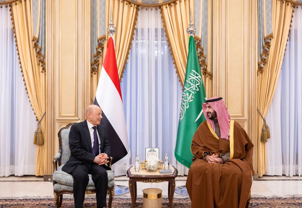 President of Presidential Council Discusses with Saudi Defense Minister National Developments and Promising Partnership
