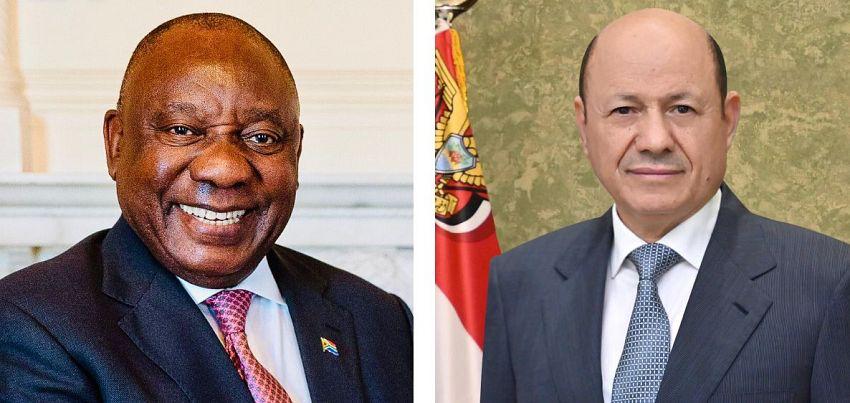 President Al-Alimi Receives Cables of Congratulations from President of South Africa on National Day