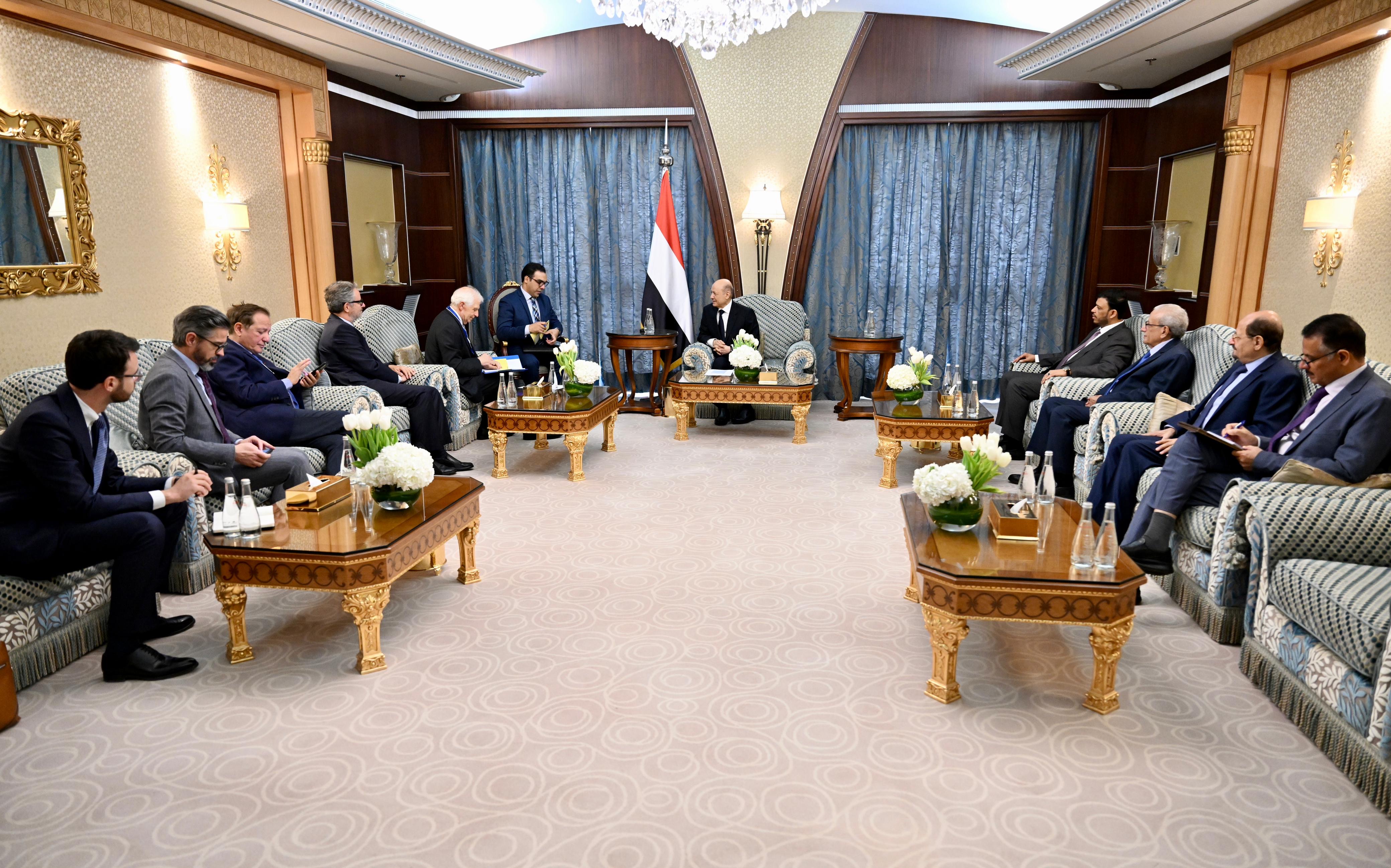 President Al-Alimi receives Supreme Representative of EU