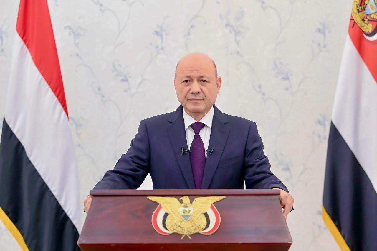 خطاب فخامة الرئيس الدكتور رشاد محمد العليمي بمناسبة عيد الأضحى المبارك 