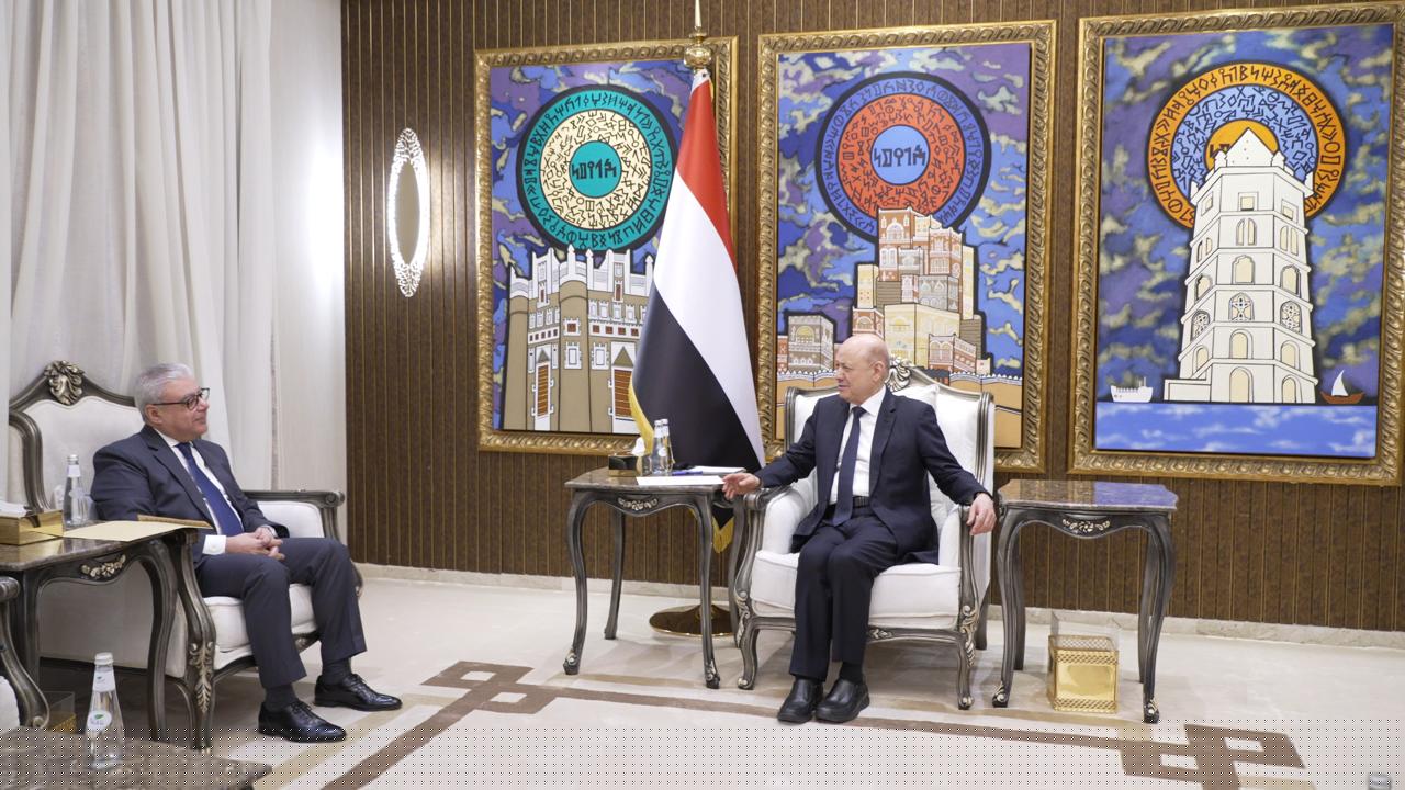 رئيس مجلس القيادة يشيد بالدور المصري الفاعل في تعزيز أمن واستقرار المنطقة