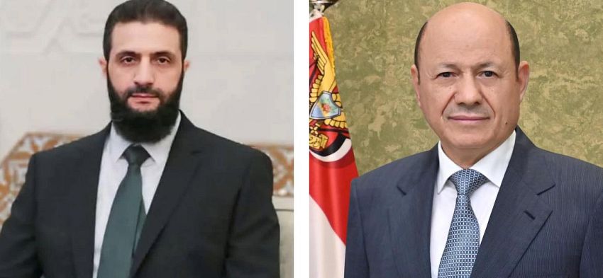 رئيس مجلس القيادة يهنئ بذكرى يوم التحرير في سوريا 