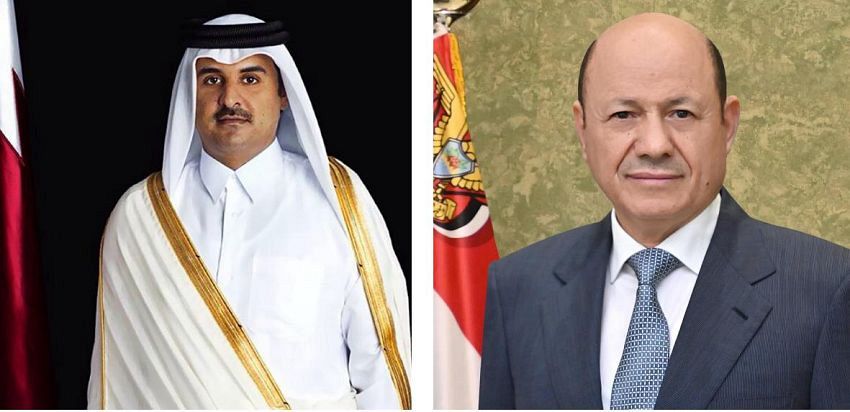 رئيس مجلس القيادة يعزي أمير دولة قطر بوفاة والده