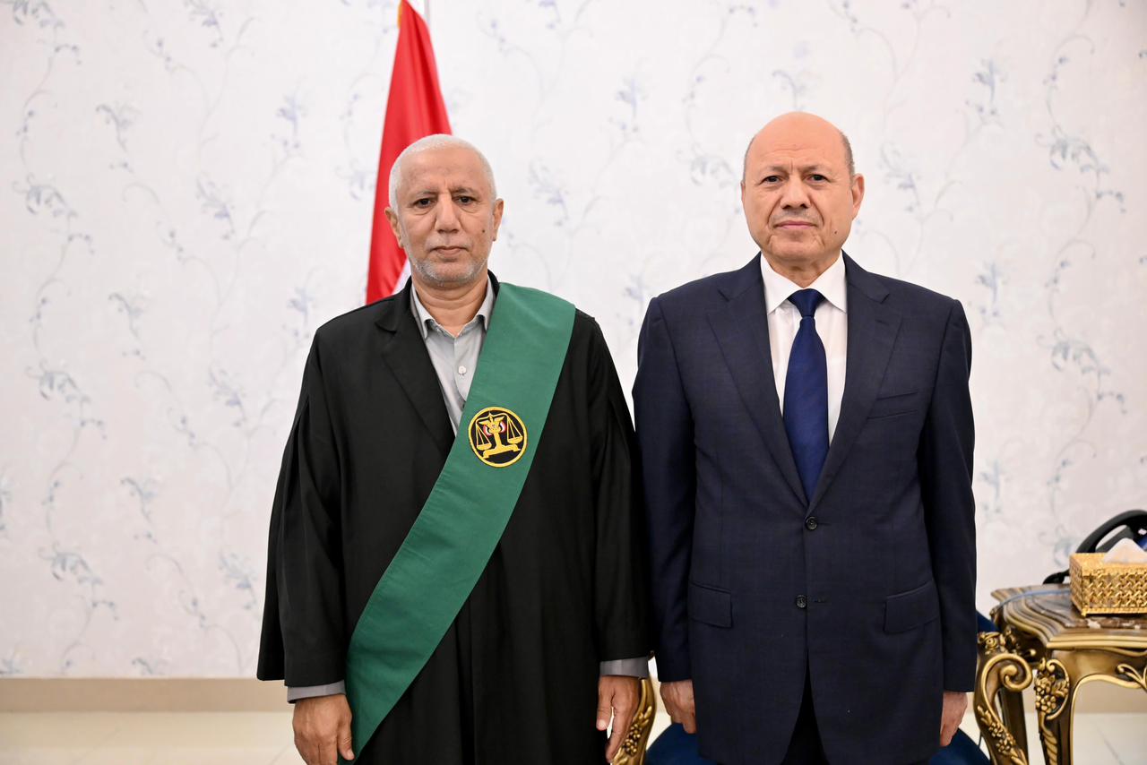 (2)القضاة المعينون بالمحكمة العليا يؤدون اليمين القانونية امام رئيس مجلس القيادة الرئاسي 9 سبتمبر 2023