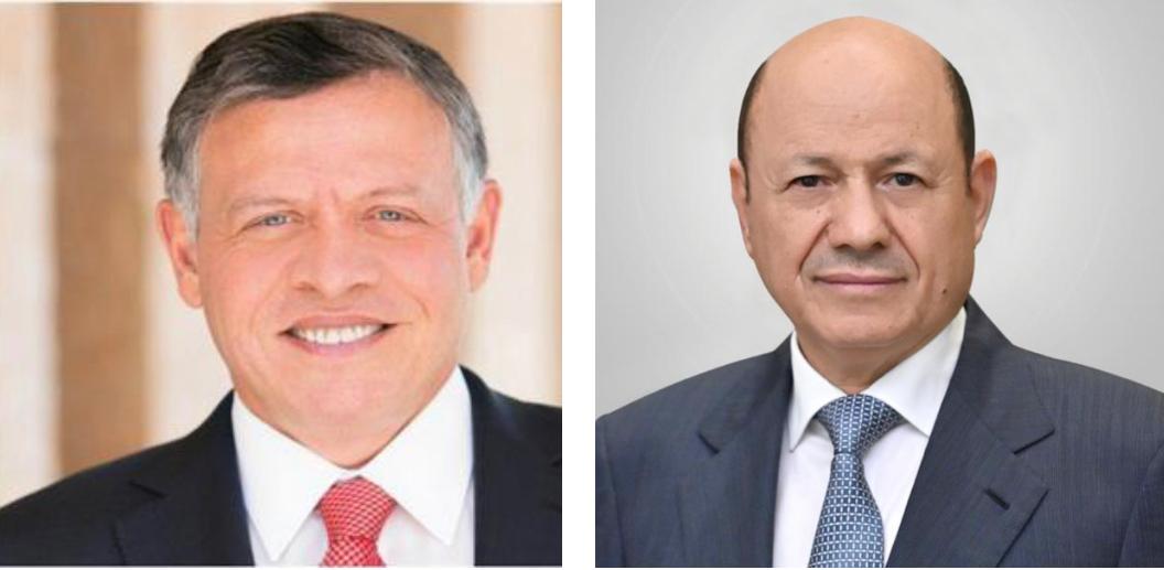 رئيس مجلس القيادة يتلقى برقية تهنئة من ملك الأردن بمناسبة حلول شهر رمضان