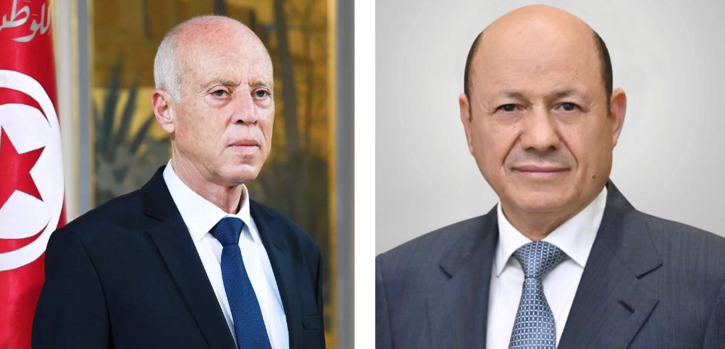 العليمي وقيس سعيد الرئيس التونسي