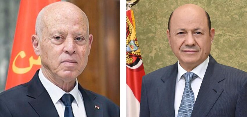رئيس مجلس القيادة يهنئ بذكرى عيد الجمهورية في تونس