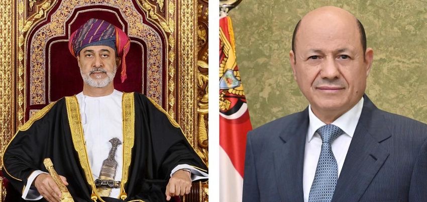 رئيس مجلس القيادة يهنئ سلطان عمان بمناسبة حلول عيد الاضحى المبارك
