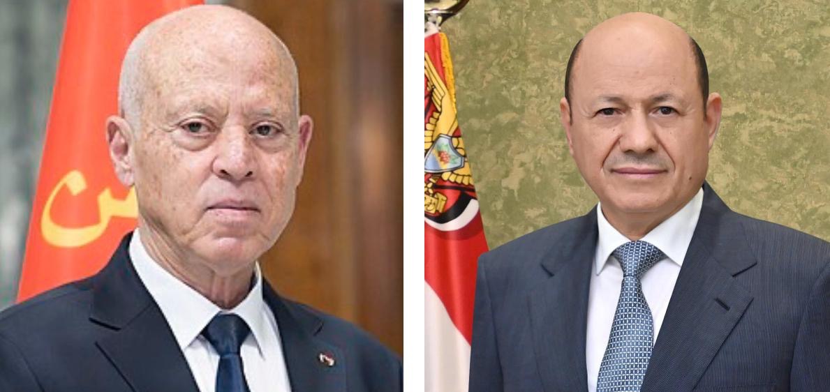 رئيس مجلس القيادة يهنئ بذكرى اعلان الجمهورية التونسية