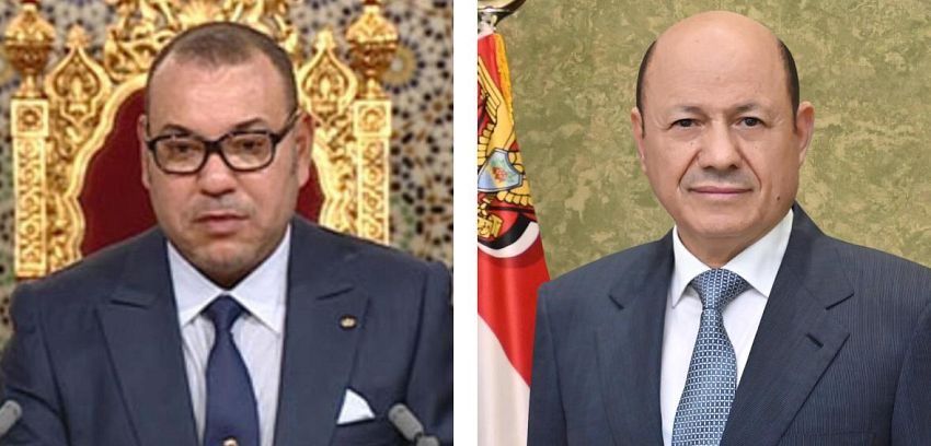 رئيس مجلس القيادة يهنئ ملك المغرب بمناسبة عيد العرش